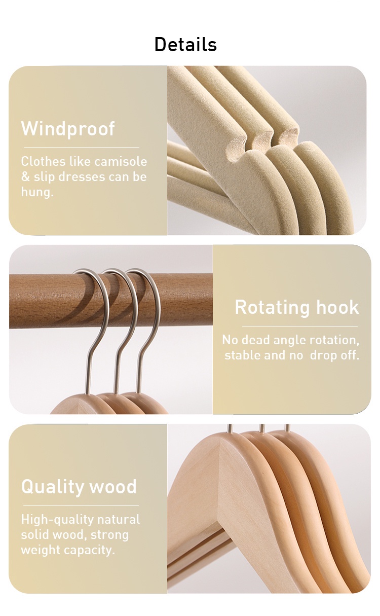 Wooden Flocking Hanger-6